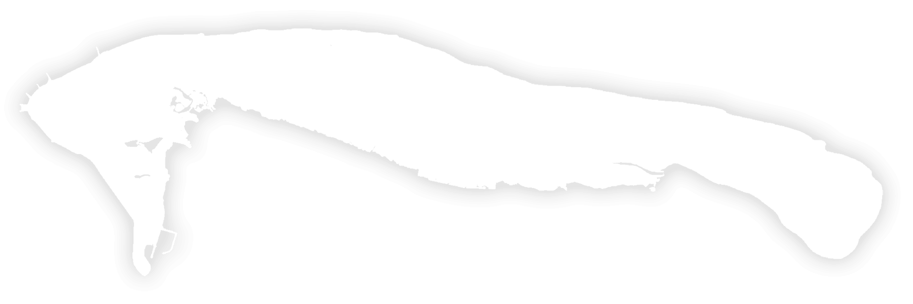 Umriss der Insel Wangerooge